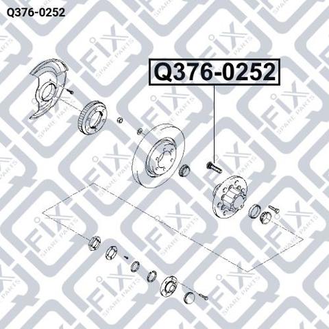 Болт ступицы Q3760252 Q-fix