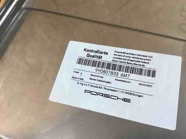 9Y08078336M7 Porsche 