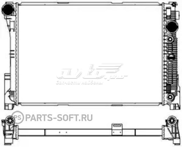 Радиатор охлаждения двигателя Sakura 33118503 цена, от 170.06 USD