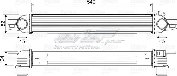 Радиатор интеркуллера VALEO 818545