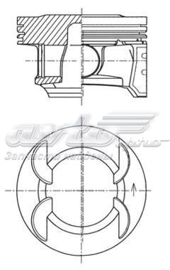 Поршня, 1-й ремонт (+0,25) 41492610 KOLBENSCHMIDT
