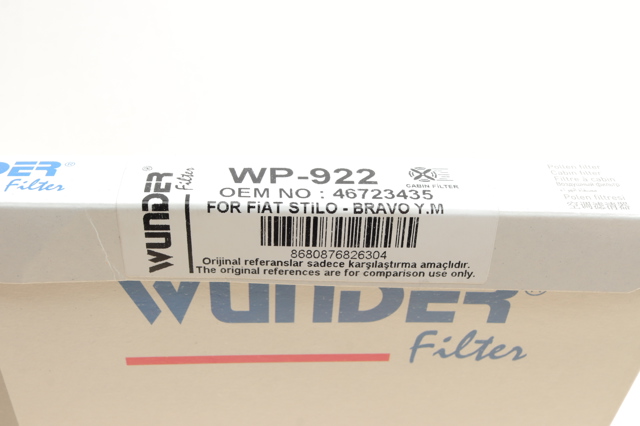 Купить WP922 Wunder Фильтр салона угольный