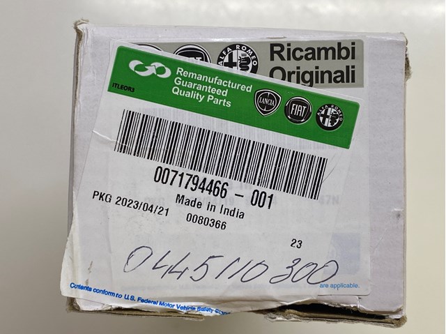 Форсунка инжектора Fiat/Alfa/Lancia 71724537 цена, от 106.86 USD