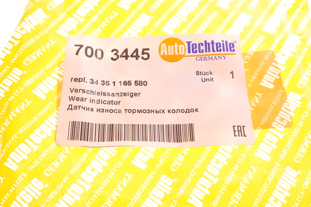 Датчик износа тормозных колодок, задний Autotechteile 7003445 цена, от 5.54 USD