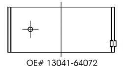 Вкладыши шатунные CB1453ASTD NDC