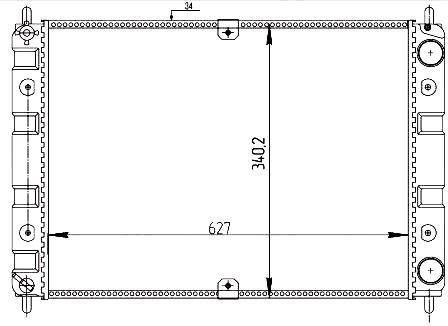 Радиатор охлаждения Tempest 21231301012