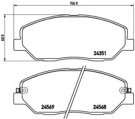 Передние тормозные колодки 986494227 Bosch