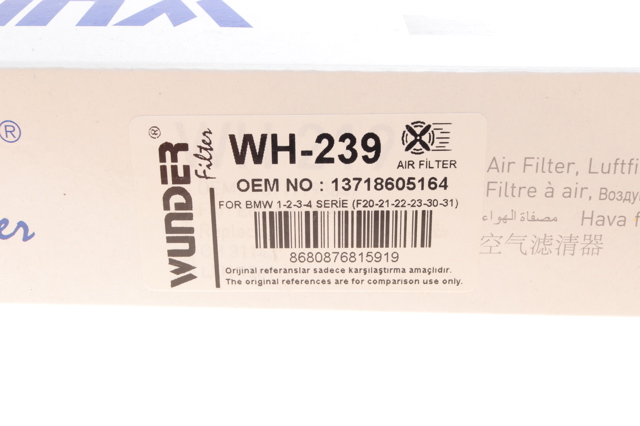 Воздушный фильтр WH239 Wunder