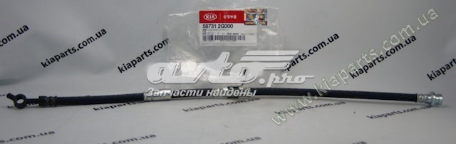 587312P100 Hyundai/Kia Шланг тормозной левый передний