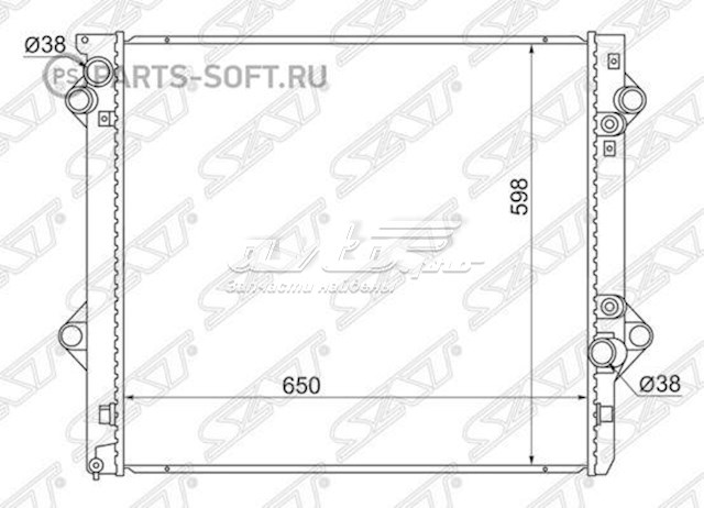 Радиатор 1640067212 Toyota