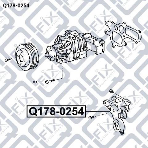 Роликовий модуль натяжителя ремня Q-fix Q1780254 цена, от 53.04 USD