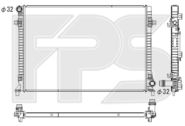 Радиатор FP74A801KY Koyorad