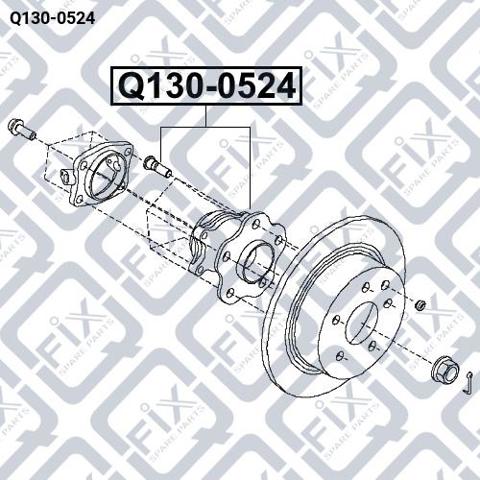 Ступица заднего колеса Q-fix Q1300524