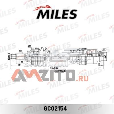 Правая полуось GC02154 Miles