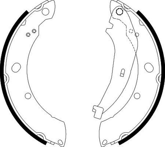 Колодки тормозные задние барабанные HELLA 8DB355038221