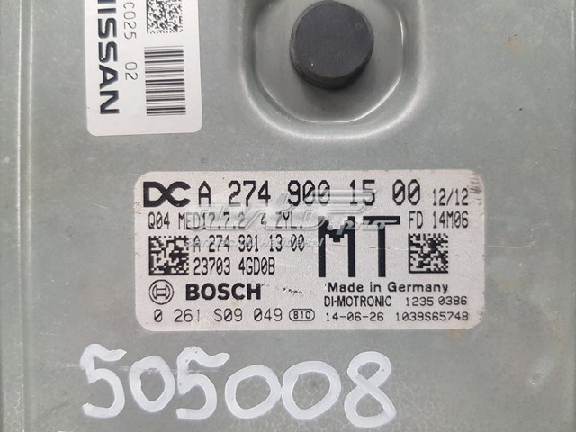 A2749001500 Nissan/Infiniti 