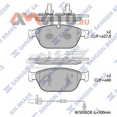 Передние тормозные колодки SP1694 Sangsin