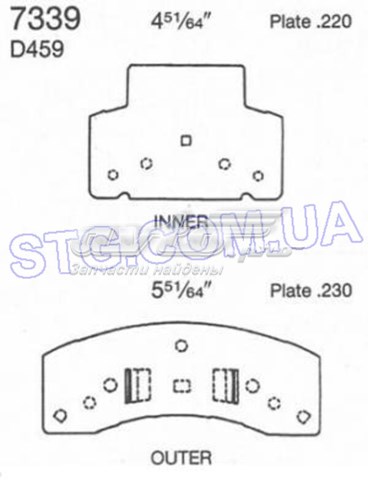 Передние тормозные колодки ZX459 Wagner