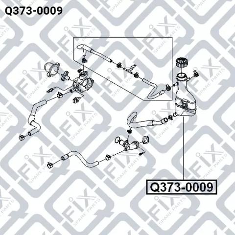 Бачок системы охлаждения двигателя расширительный Q-fix Q3730009 цена, от 14.12 USD