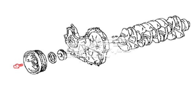  Болт шкива коленвала Toyota Hiace 4