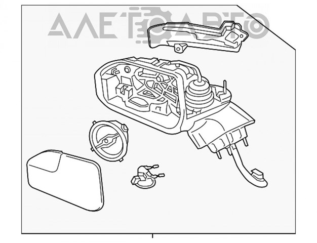 Зеркало левое Ford FP5Z17683Q