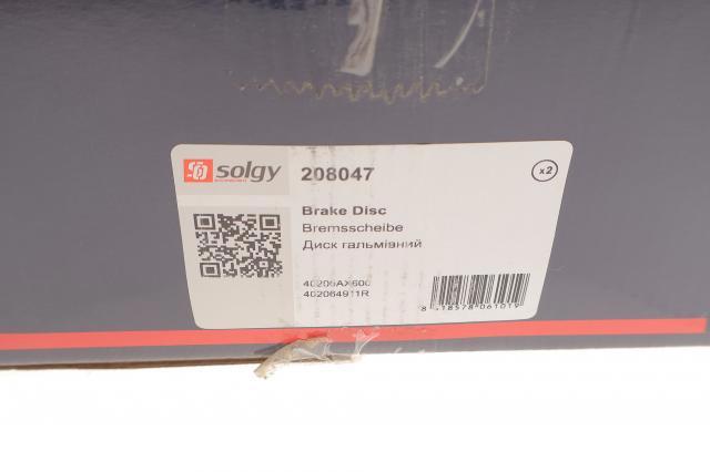 Тормоз дисковый передний Solgy 208047 цена, от 22.74 USD