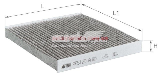 Фильтр воздушный отопителя Alpha Filter AF5123A цена, от 3.68 USD