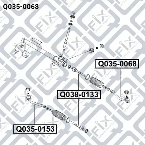 Рулевой наконечник Q0350068 Q-fix