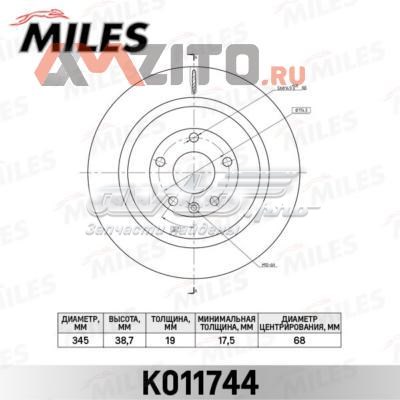 Тормозные диски K011744 Miles