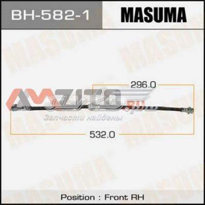 BH5821 Masuma Шланг тормозной передний правый