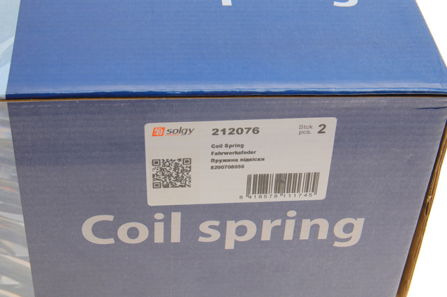 Пружина амортизатора передняя Solgy 212076 цена, от 17.28 USD