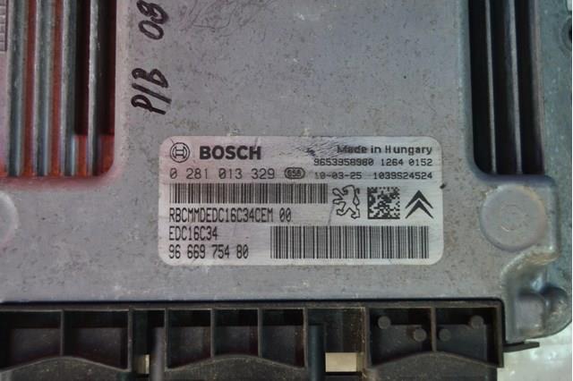 Блок управления двигателем 0281013329 Bosch