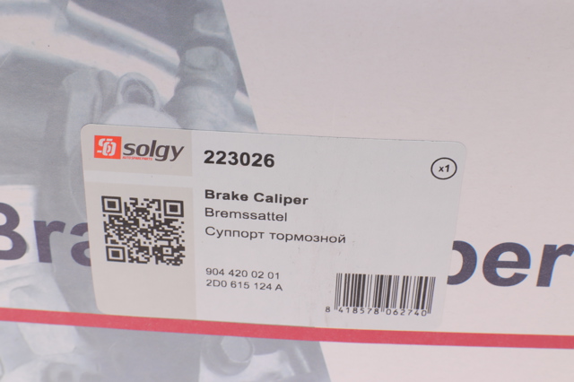 Суппорт тормозной передний правый Solgy 223026