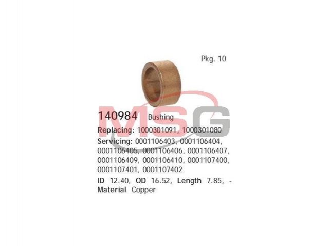 140984 Cargo Втулки стартера