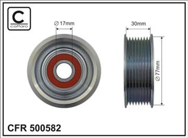 Ролик натяжителя приводного ремня CAFFARO 500582