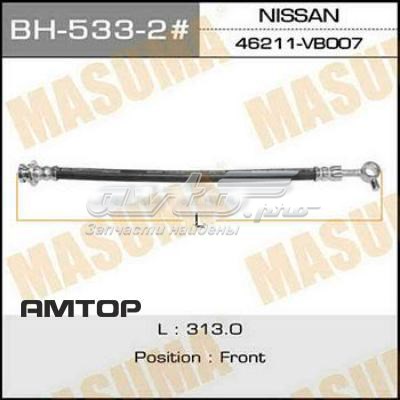 BH5332 Masuma Шланг тормозной левый передний