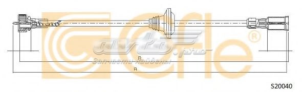 Трос привода спидометра S20040 Cofle