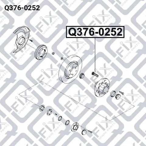 Q3760252 Q-fix Болт крепления ступицы