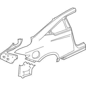 Крыло заднее левое G81015CAMA Nissan