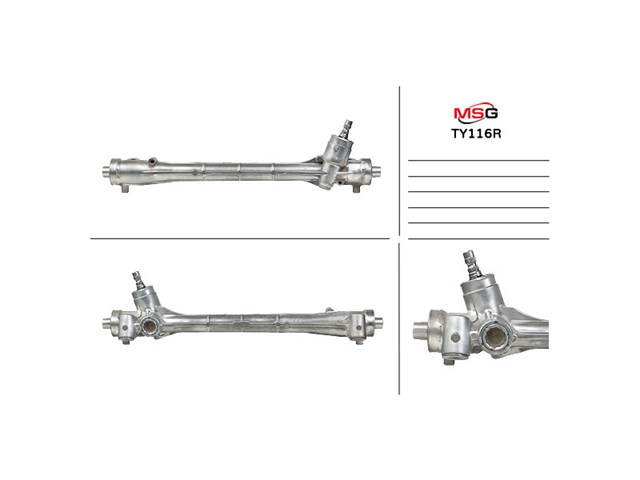 Реечный рулевой механизм MSG TY116R цена, от 180.95 USD
