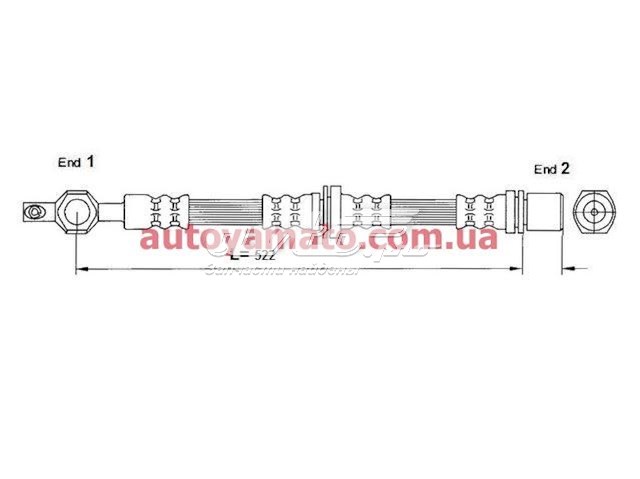 Тормозной шланг задний TRW PHD2320 цена, от 21.47 USD