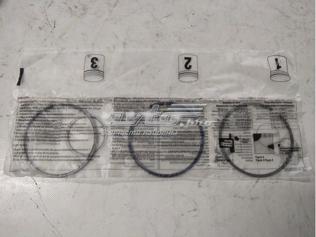 71739709 FIAT Aros de pistón para 1 cilindro, STD original y equivalente