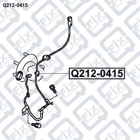 Датчик ABS задний правый Q-fix Q2120415