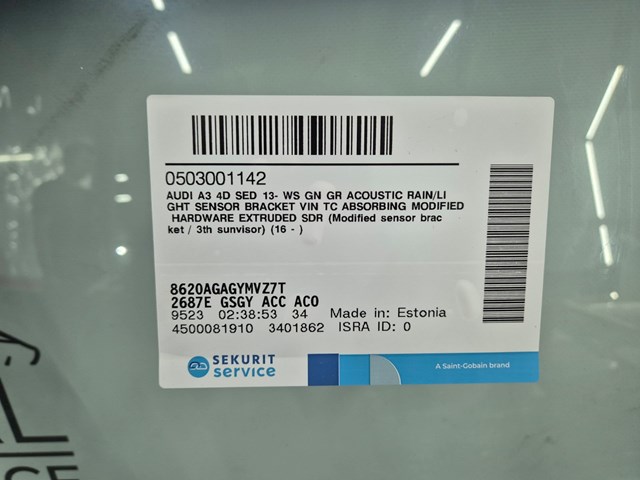 Лобовое стекло AB68972A Sekurit