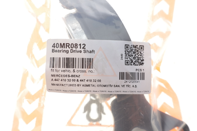 40MR0812 As Metal Подвесной подшипник кардана