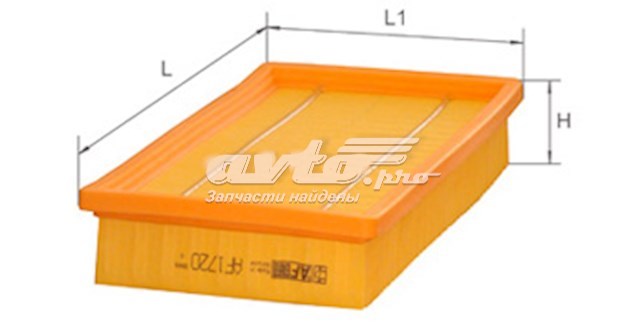 Купить AF1720 Alpha Filter Автомобильный фильтр воздуха