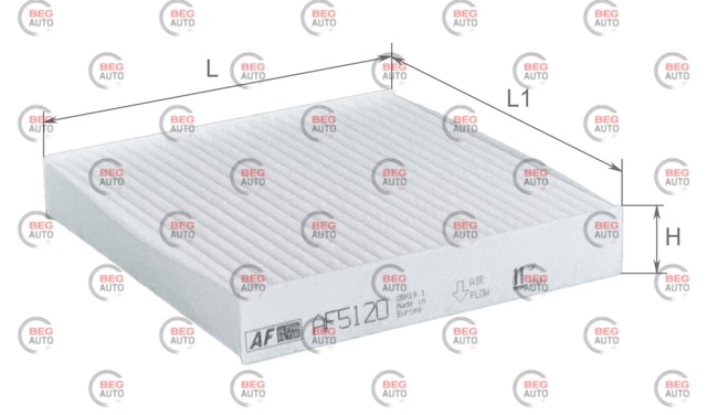 Воздушный фильтр салона Alpha Filter AF5120