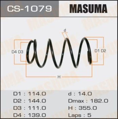 Пружина передняя Masuma CS1079