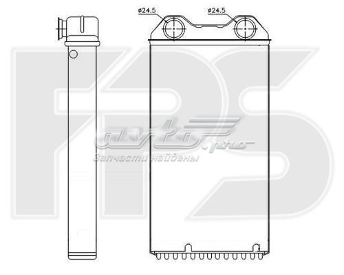 Радиатор печки (отопителя) FPS FP52N50NF