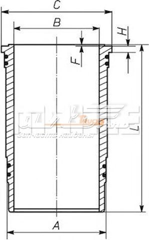 Гильза поршневая 227WN3701 Mahle Original